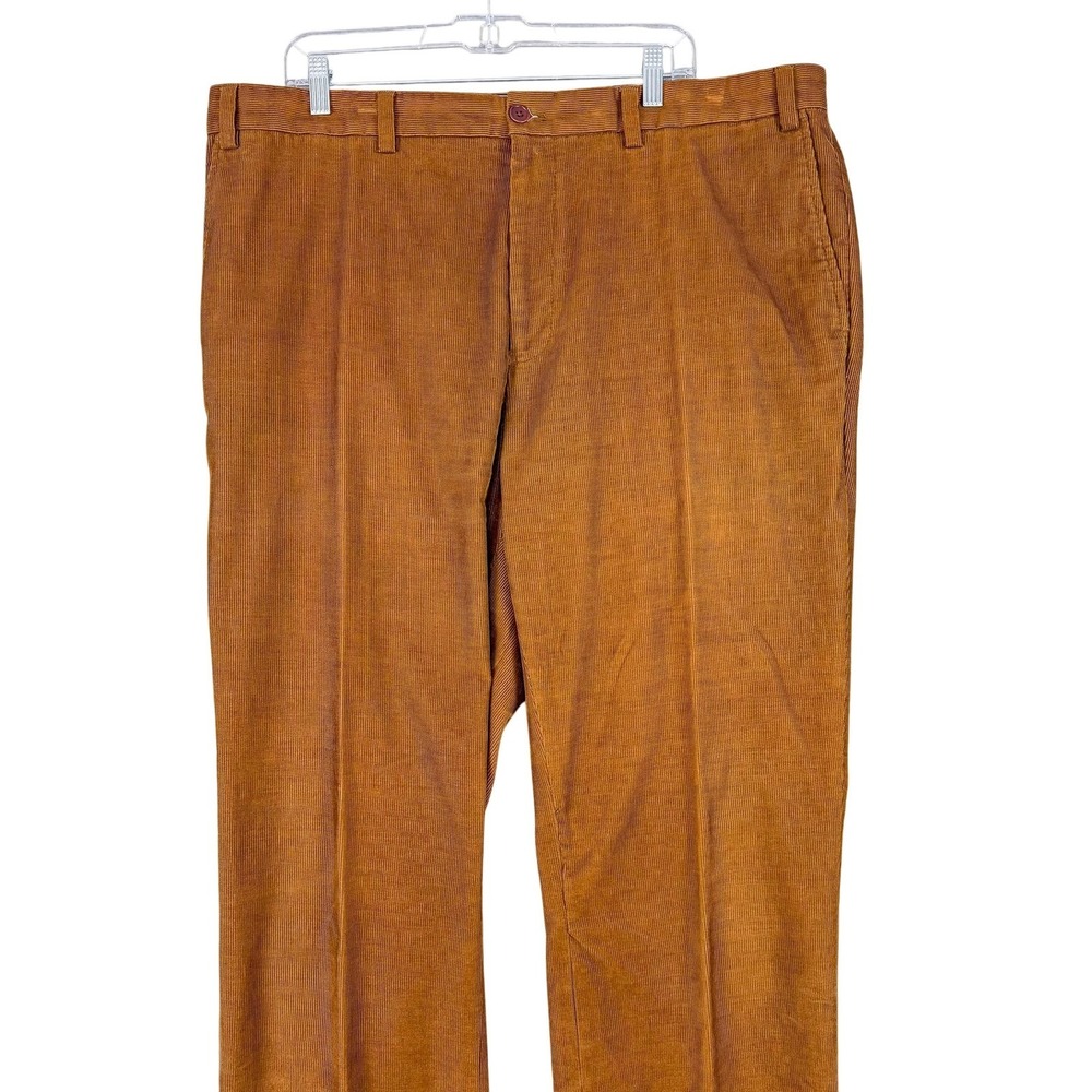 Eddie Bauer Pants Mens 44 Tall Brown Corduroy Chino Classic Fit Casual 42x34